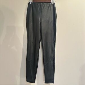Express Black Faux Leather Pull-On Pants | Leggings | Women’s Small